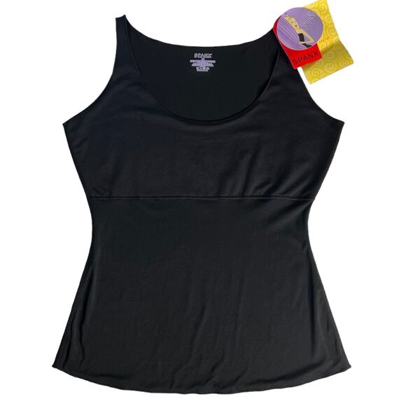 Spanx Hide & Sleek Cami Shaping Tank Slimming Cool Top Black NWT Size 1X - Picture 2 of 7